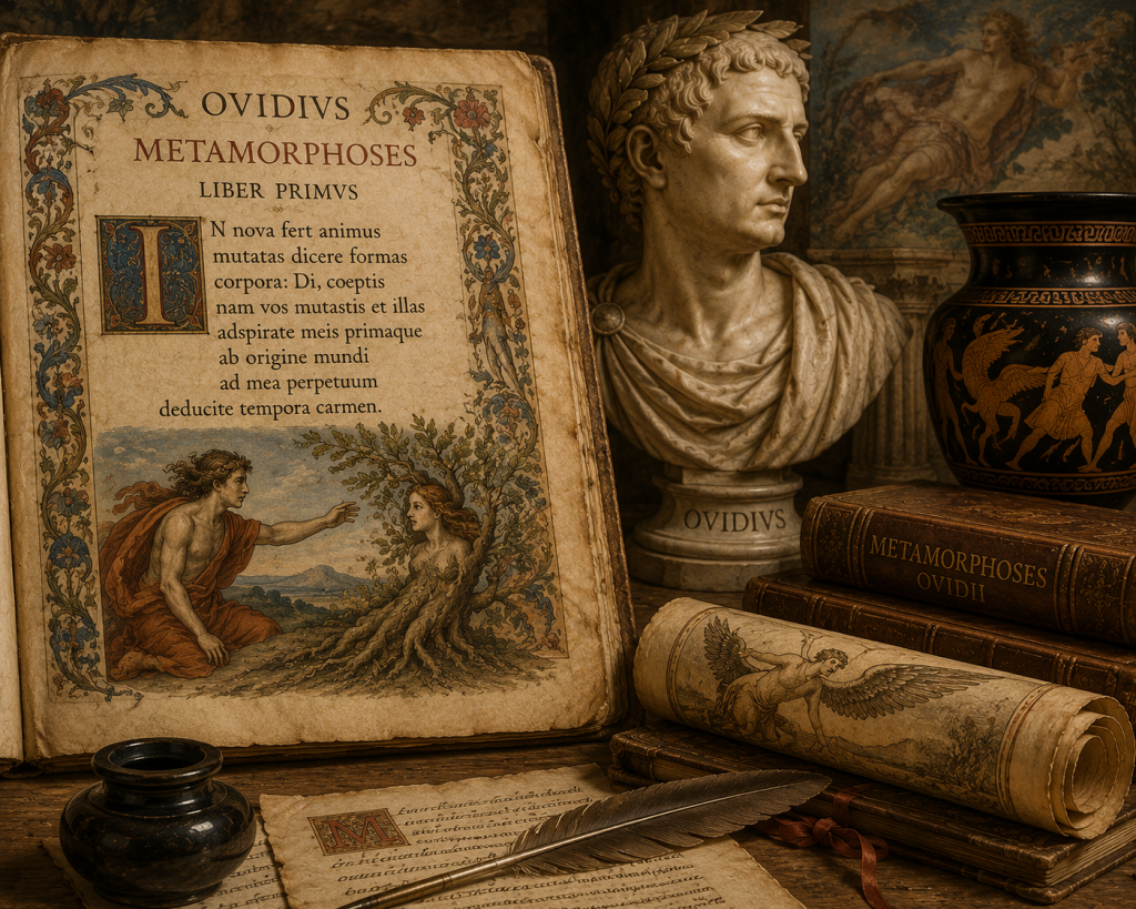 Manuscrito o ilustración histórica relacionada con las Metamorfosis de Ovidio