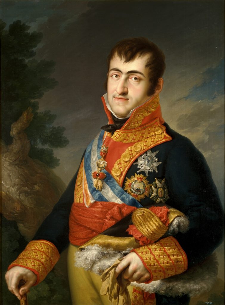 Retrato de Fernando VII con indumentaria real