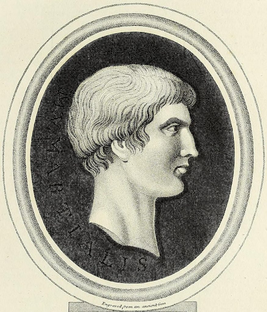 Retrato romano para ilustrar la ficha de Marcial, poeta latino
