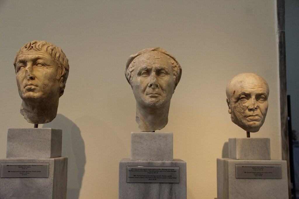 Busto romano asociado tradicionalmente a Julio César