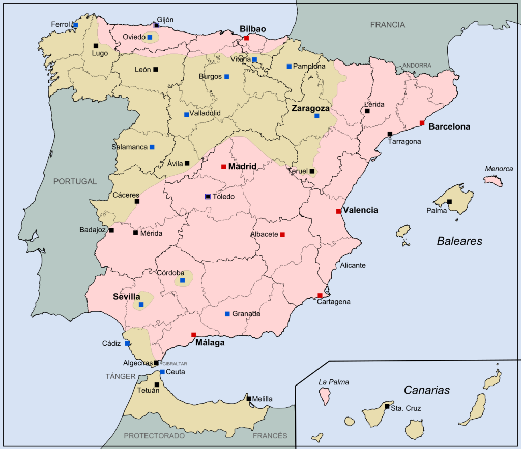 Documento o fotografía histórica de la sublevación militar de julio de 1936 en España
