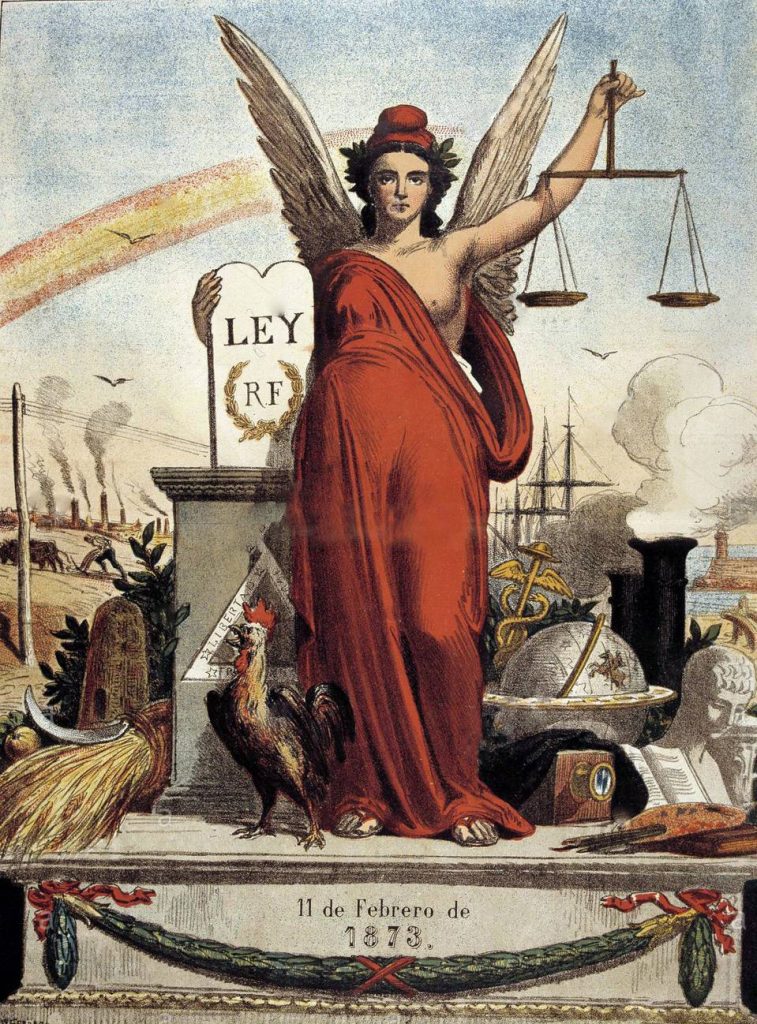 Imagen histórica relacionada con la proclamación de la Segunda República española