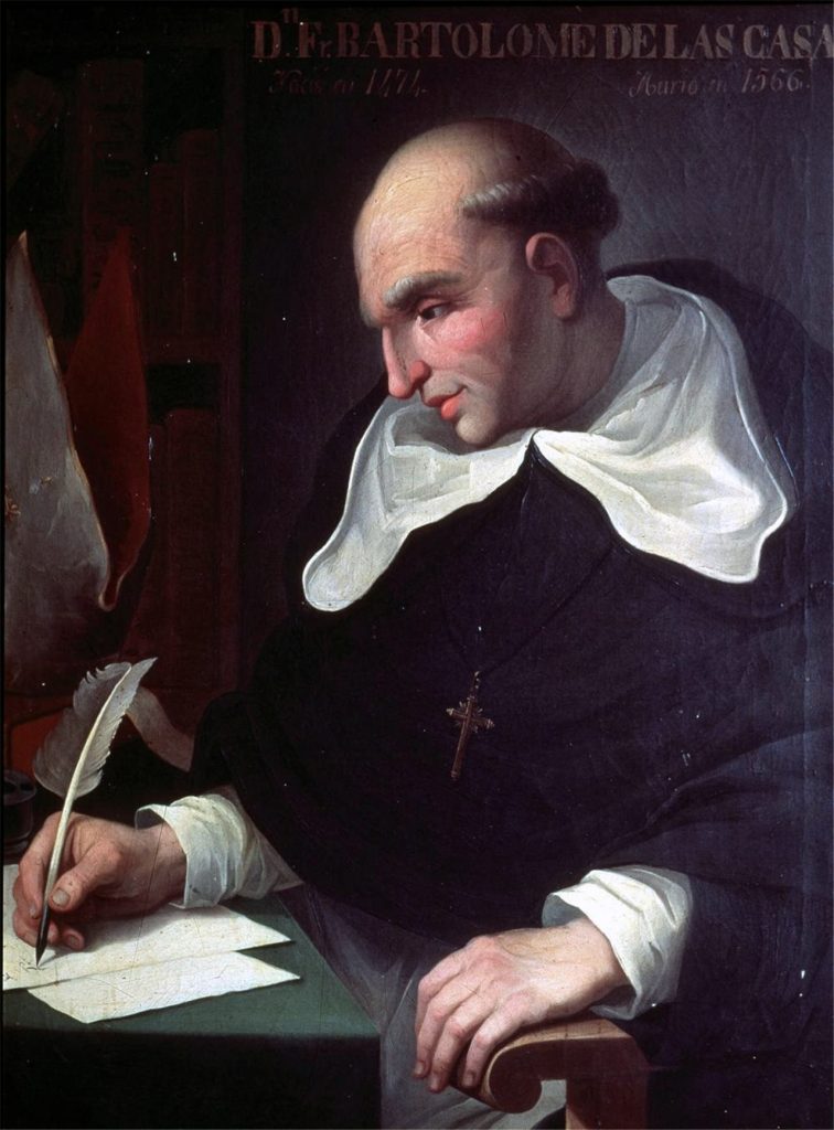 Retrato grabado de Bartolomé de las Casas