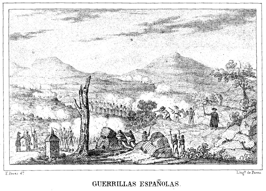 Guerrilleros españoles durante la Guerra de la Independencia, hacia 1809