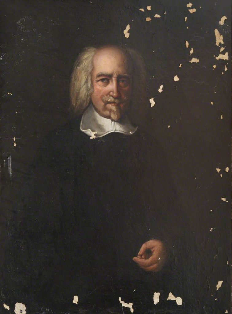 Retrato de Thomas Hobbes, filósofo asociado a la teoría moderna del estado de naturaleza