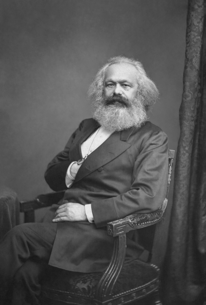 Retrato fotográfico de Karl Marx para la ficha sobre la alienación