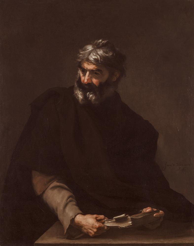Retrato imaginario de Protágoras, principal representante de la sofística