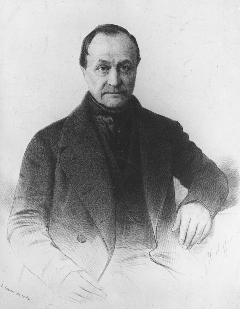 Retrato de Auguste Comte, fundador del positivismo