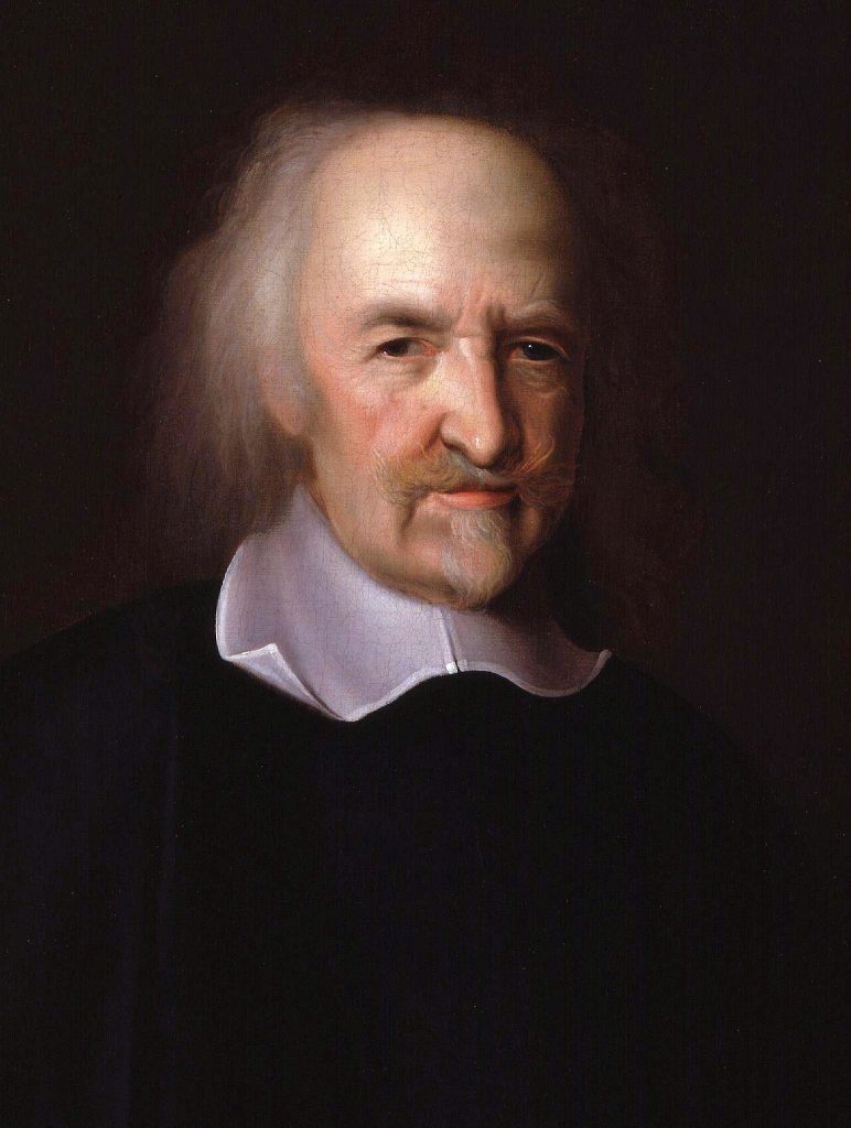 Retrato histórico de Thomas Hobbes