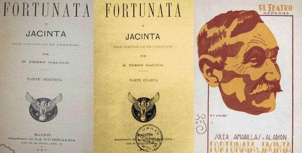 Portada histórica de Fortunata y Jacinta de Benito Pérez Galdós