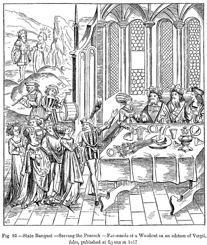 Representación artística de un banquete griego relacionada con el Banquete de Platón