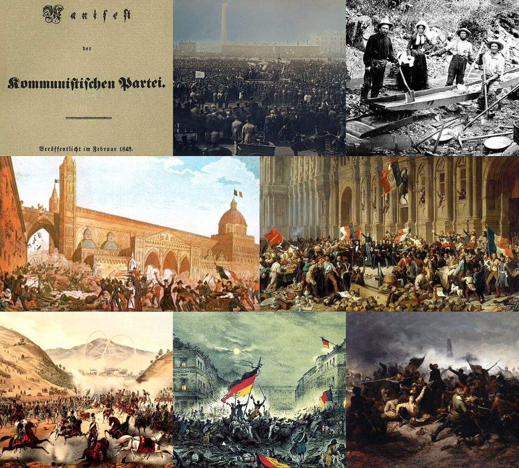 Portada de la edición inicial de 1848 del Manifiesto del Partido Comunista