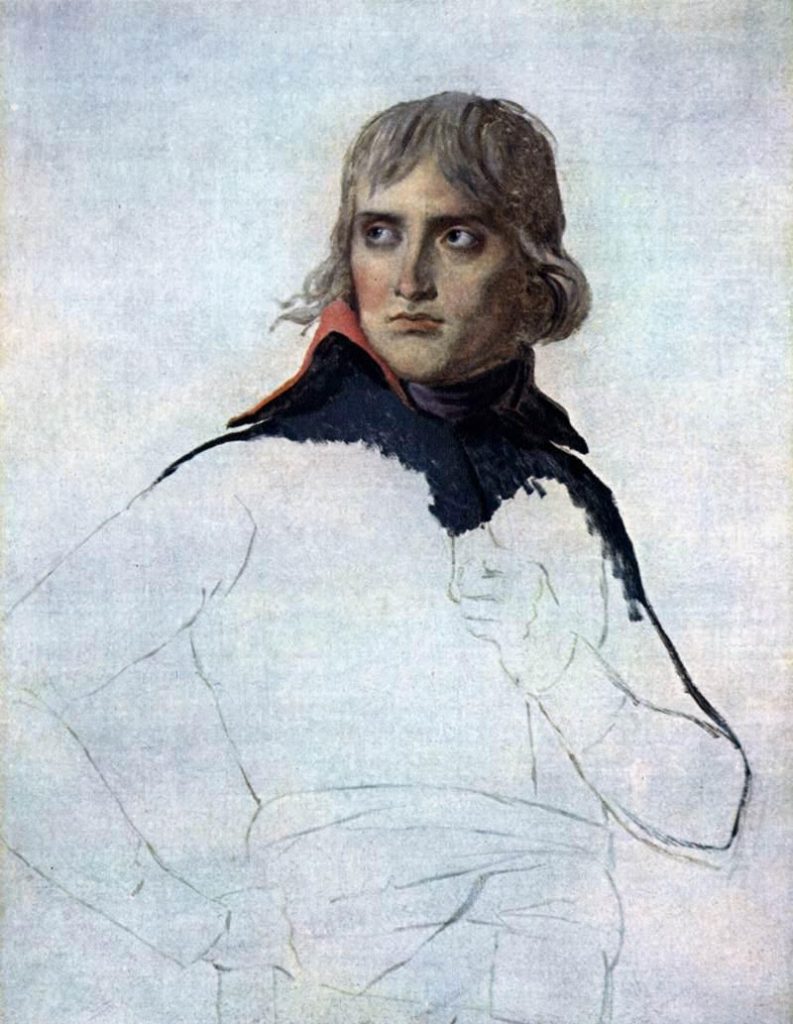 Retrato de Napoleón Bonaparte por Jacques-Louis David