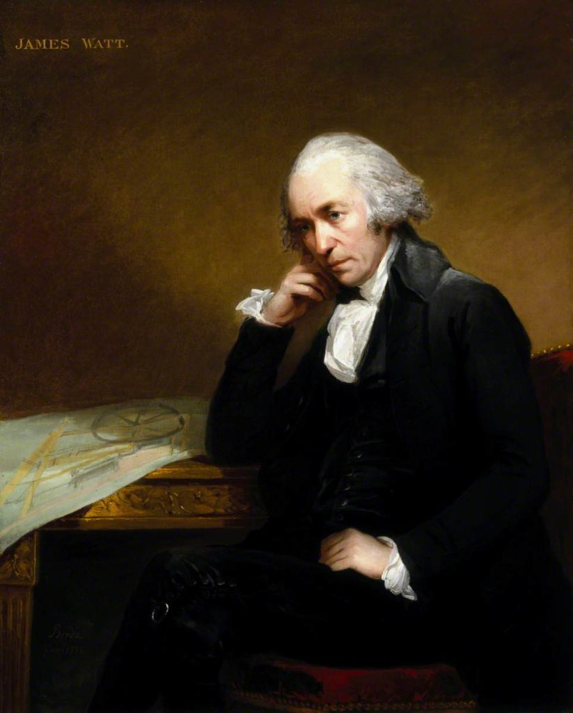 Retrato de James Watt pintado por Carl Frederik von Breda