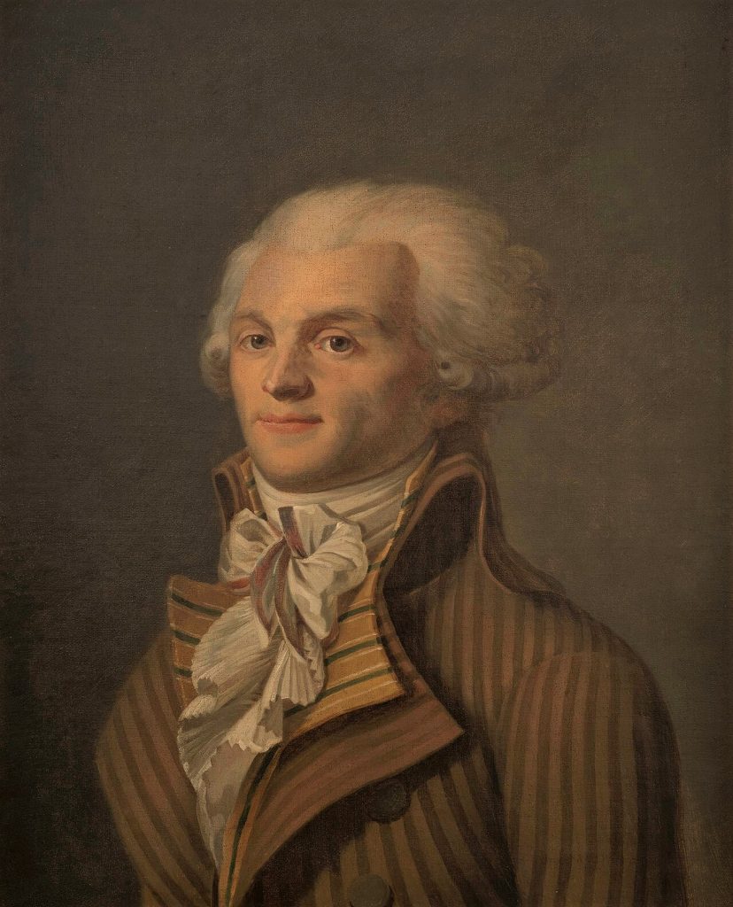 Retrato grabado de Maximilien Robespierre