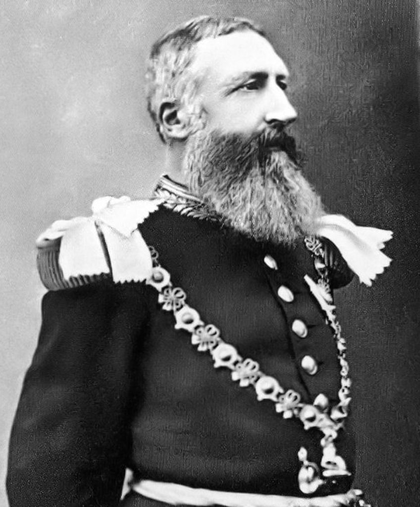 Retrato de Leopoldo II de Bélgica, rey de los belgas y soberano del Estado Independiente del Congo
