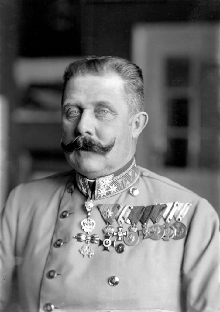 Retrato del archiduque Francisco Fernando de Austria, heredero del trono austrohúngaro