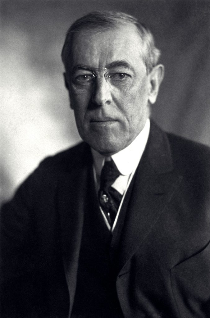 Retrato de Woodrow Wilson, presidente de Estados Unidos durante la Primera Guerra Mundial