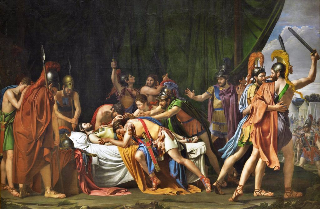 La muerte de Viriato, pintura de José de Madrazo